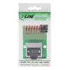 InLine 92505G Conector de fios RJ45 Cat.5e 8P8C / bloco de terminais, 8 polos, verde