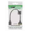 InLine 92505H Conector de fios RJ45 Cat.5e 8P8C / bloco de terminais, 8 polos, preto