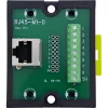 InLine 92505J Conector de fios RJ45 8P8C / bloco de terminais, 9 polos, preto, verde