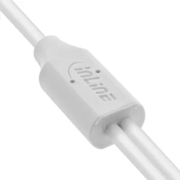 InLine 35122W Cabo USB USB 2.0 2 m USB A 2 x USB C, branco