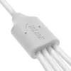 InLine 35146W Cabo USB USB 2.0 0,5 m USB A 4 x USB-C, branco