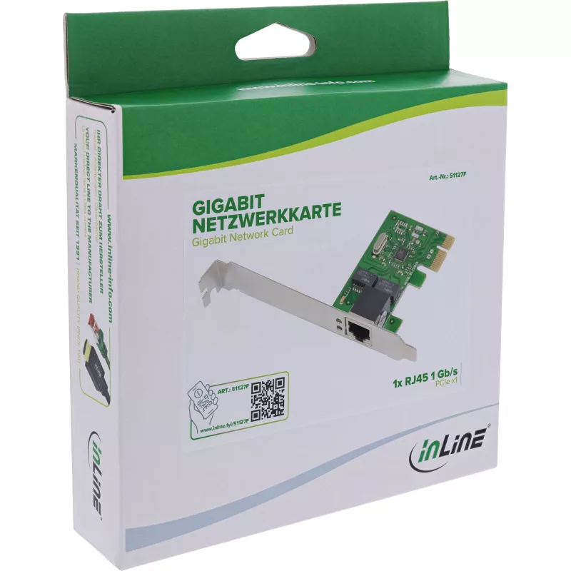 InLine 51127F Placa de rede interna Ethernet 1000 Mbit/s