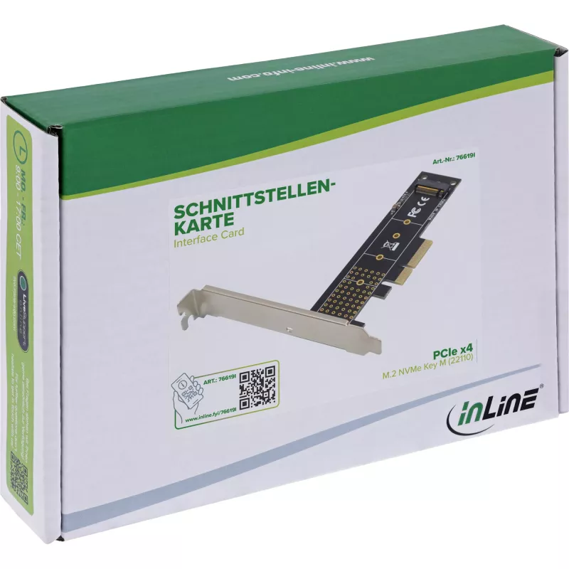 Adaptador de interface InLine 76619I — placa/adaptador de interface externo InLine 76619I