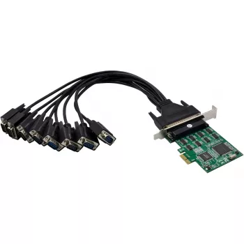 InLine 76660Z Placa série RS-232 PCIe de 8 portas