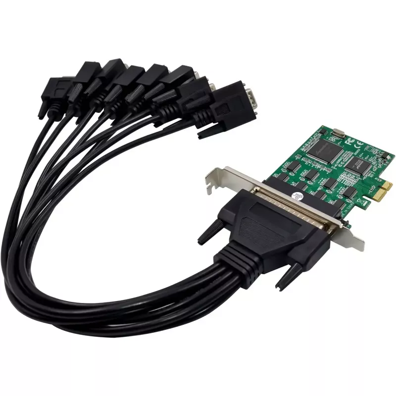 InLine 76660Z Placa série RS-232 PCIe de 8 portas