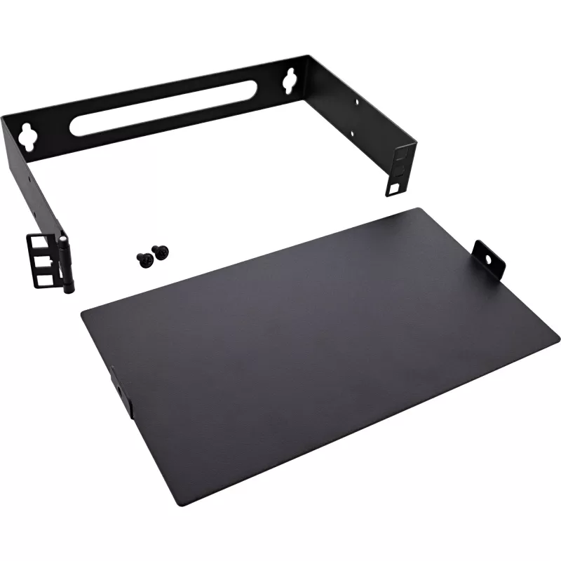InLine 10101B Mini rack de 10" para montagem na parede, 1U, 15,2 cm de profundidade, preto