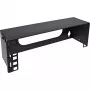 InLine Mini rack de 10 polegadas para montagem na parede, 2U, 7,6 cm de profundidade, preto