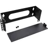 InLine Mini rack de 10 polegadas para montagem na parede, 2U, 7,6 cm de profundidade, preto