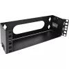 InLine Mini rack de 10 polegadas para montagem na parede, 2U, 7,6 cm de profundidade, preto
