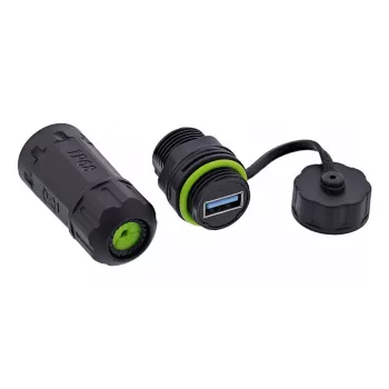 InLine 69927C Acoplador de fibra ótica LC, curto, IP68, tomada 2x2 LC, M20