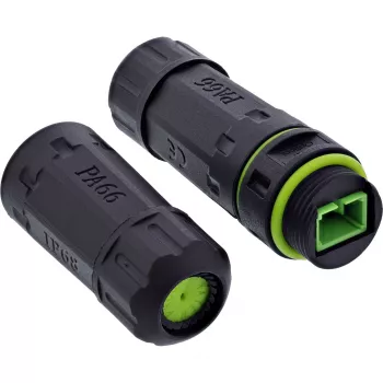 InLine 69927D Acoplador de fibra ótica SC, IP68, 2x tomada SC, para exterior, M20