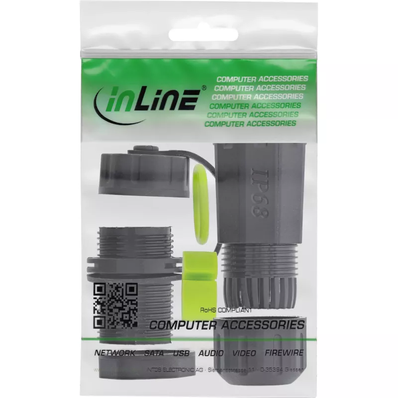 Adaptador de inversão de género InLine 69927E — adaptador de ficha para cabo de rede