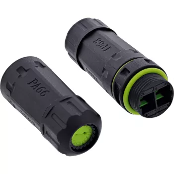 InLine 69927F Acoplador de fibra ótica SC, IP68, tomada 2x2 SC, para exterior, M20