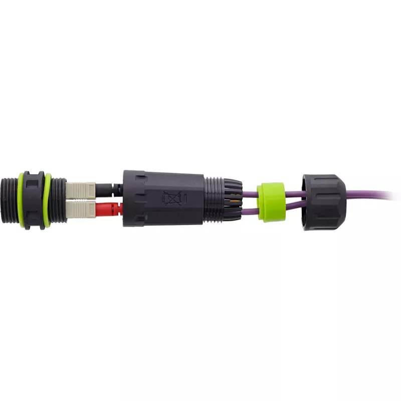 InLine 69927F Acoplador de fibra ótica SC, IP68, tomada 2x2 SC, para exterior, M20