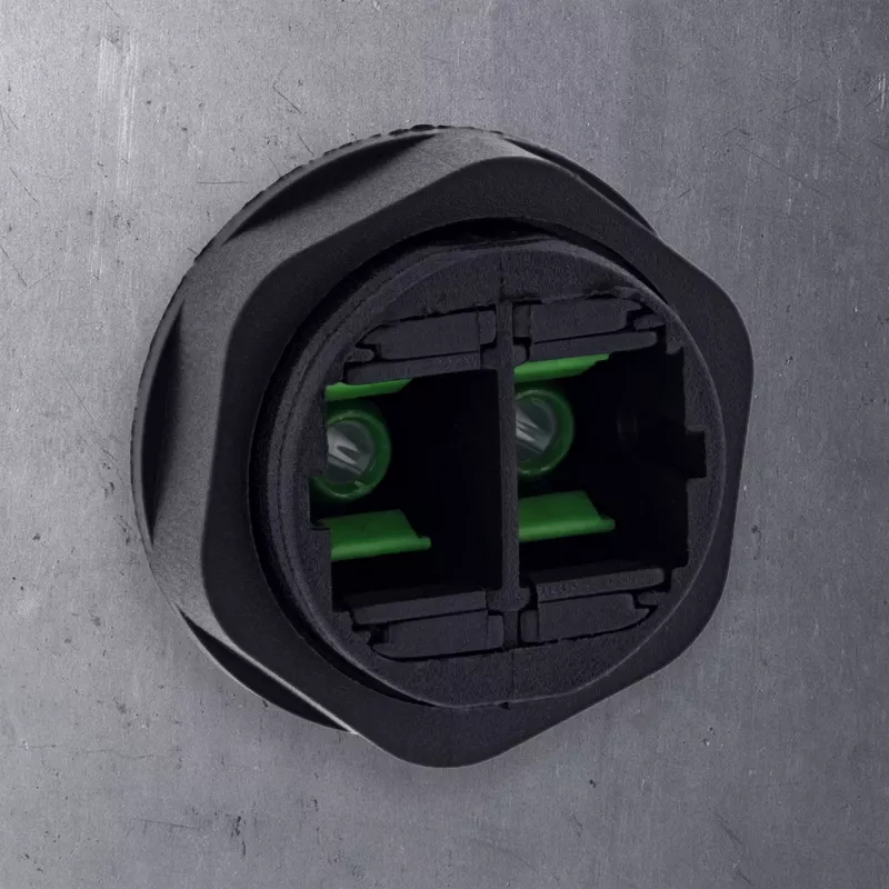 InLine 69927G Acoplador de fibra ótica SC, curto, IP68, tomada 2x2 SC, M20