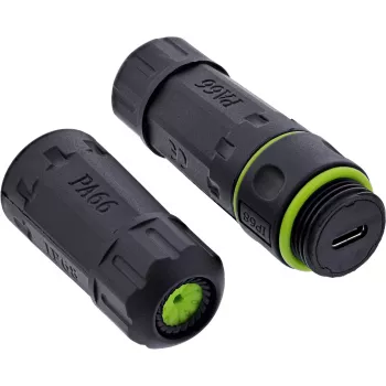 Adaptador de mudança de género de cabo USB InLine 69927L — adaptador para inverter a orientação da ficha USB