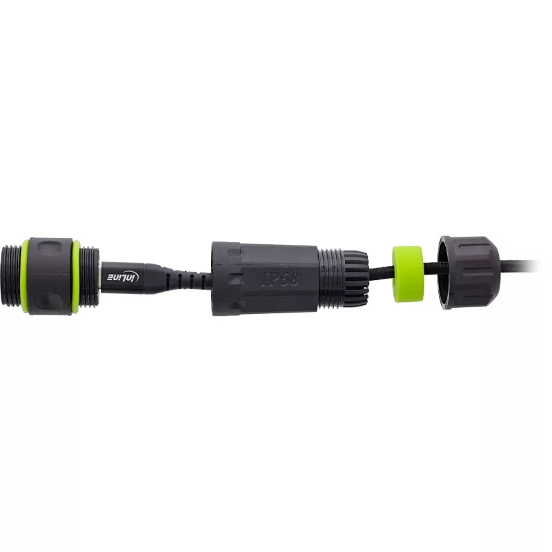 Adaptador de mudança de género de cabo USB InLine 69927L — adaptador para inverter a orientação da ficha USB