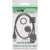InLine Acoplador USB-A IP68 blindado, fêmea para macho, 0,5 m