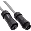 InLine 69927W Acoplador de rede IP68, 3 polos, ficha/tomada, M20, preto