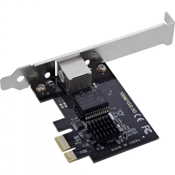 Placa de rede interna InLine 51125T Ethernet 2500 Mbit/s