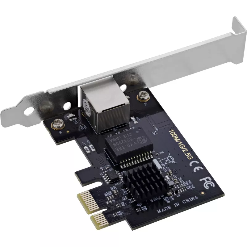 Placa de rede interna InLine 51125T Ethernet 2500 Mbit/s