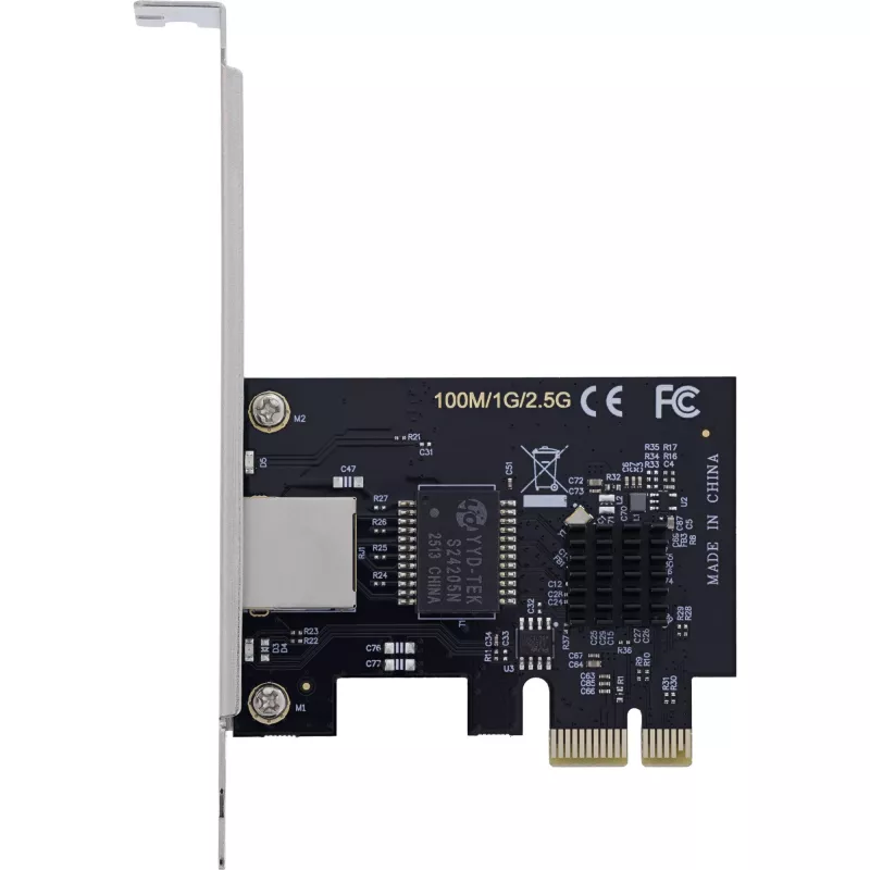 Placa de rede interna InLine 51125T Ethernet 2500 Mbit/s