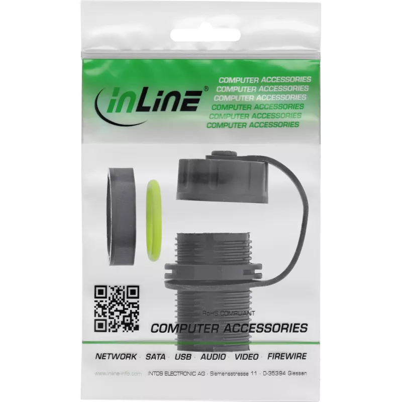 Adaptador de mudança de género de cabo InLine 69927J — adaptador de rede para inverter a orientação da ficha
