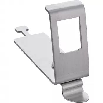 InLine 76203L Suporte de módulo metálico Keystone SNAP-In, simples, para calha DIN, com patilha