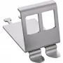 InLine 76203M Suporte de módulo metálico Keystone SNAP-In, duplo, para calha DIN, com patilha