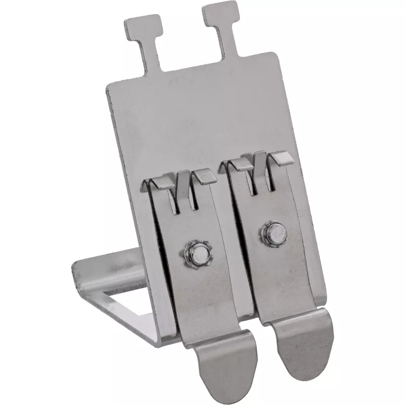InLine 76203M Suporte de módulo metálico Keystone SNAP-In, duplo, para calha DIN, com patilha