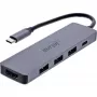 Hub de interfaces InLine 33271A USB 3.2 Gen 1 (3.1 Gen 1) Type-C 5000 Mbit/s cinzento