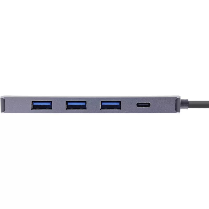 Hub de interfaces InLine 33271A USB 3.2 Gen 1 (3.1 Gen 1) Type-C 5000 Mbit/s cinzento