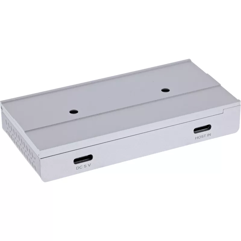 Hub de interfaces InLine 35395M USB 3.2 Gen 2 (3.1 Gen 2) Type-C 10000 Mbit/s prateado