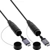 Cabo HDMI InLine 17950T, 50 m, HDMI Type-A macho-macho, HDMI 2.1, 48 Gbit/s, preto