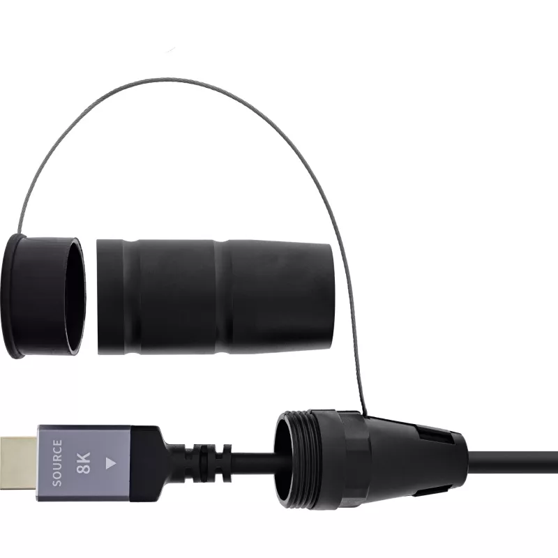 Cabo HDMI InLine 17950T, 50 m, HDMI Type-A macho-macho, HDMI 2.1, 48 Gbit/s, preto