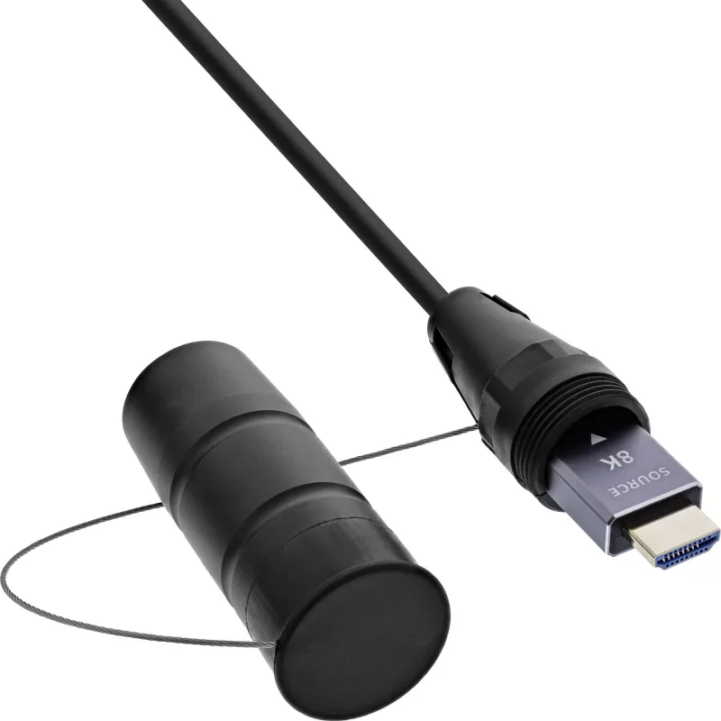 Cabo HDMI InLine 17950T, 50 m, HDMI Type-A macho-macho, HDMI 2.1, 48 Gbit/s, preto