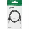InLine Cabo de vídeo BNC, 12G-SDI, 4K60Hz, 75 Ohm, 1 m, 10801S