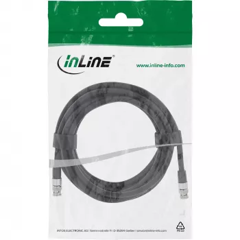 InLine 10805S Cabo de vídeo BNC, 12G-SDI, 4K 60Hz, 75 Ohm, 5 m