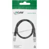 InLine Cabo de vídeo BNC, 12G-SDI, 4K60Hz, 75 Ohm, 0,5 m, 10855S