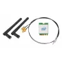SHUTTLE WLN-M22 Kit WLAN — Intel AX210 M.2 Wi‑Fi 6E (tribanda 2.4/5/6 GHz) com Bluetooth 5.2 e 2x2 antenas externas