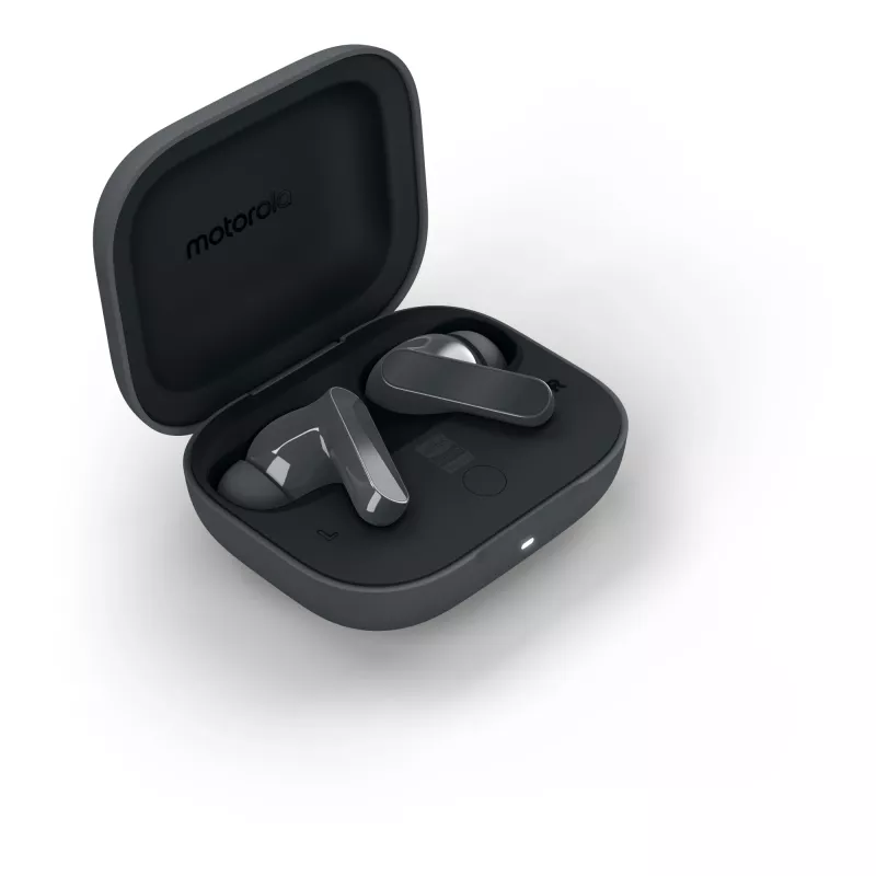 Headset MOTOROLA Moto Buds Bass TWS Bluetooth In-Ear para chamadas e música, preto, 51 g