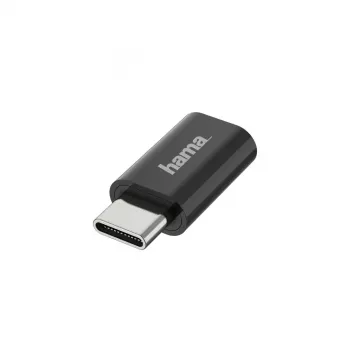 Adaptador Hama 00200310 Micro-USB para USB-C preto