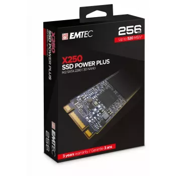 Unidade SSD Emtec 256 GB M.2 Serial ATA III 3D NAND X250