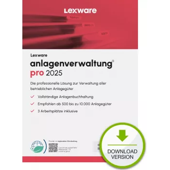 Lexware anlagenverwaltung pro 2025 «duração ilimitada» Download contabilidade 1 ano(s)