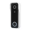 Campainha de vídeo TRUST DOORCAM-3000, 3 MP, Wi‑Fi 2.4 GHz, MicroSD até 256 GB, bateria/USB, preto/branco