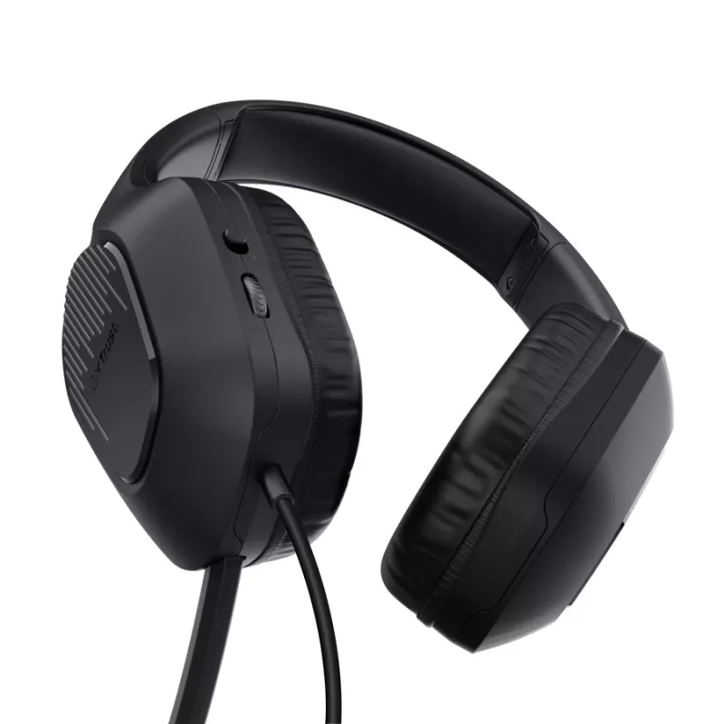 Headset com fios Trust GXT 417 Zirox arco de cabeça gaming preto