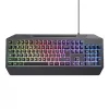 Teclado gaming Trust GXT 836 EVOCX USB alemão preto