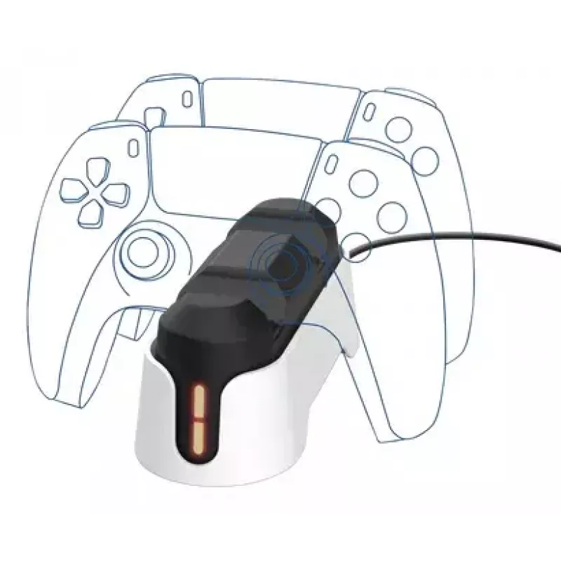 Estação de carregamento Trust GXT 228 Dual para PlayStation 5 preto branco