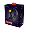 Headset Trust GXT 493 Carus com fios e sem fios arco de cabeça, capacete gaming USB Type-C / USB Type-A Bluetooth preto