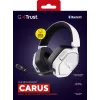 Headset Trust GXT 493W Carus com fios e sem fios arco de cabeça, capacete gaming USB Type-C / USB Type-A Bluetooth branco